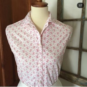 SALE ☀️ Vintage Pink Floral blouse by Cos Cob